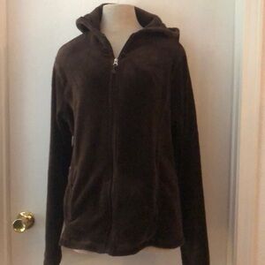 Faux fur zip up coat